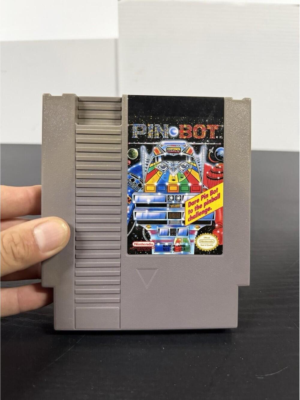 PinBot NES Nintendo Authentic Tested Pinball Video Game